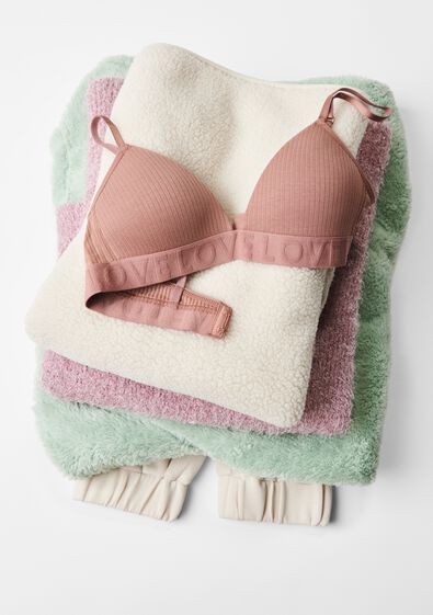 soutien-gorge pr&eacute;form&eacute; sans armatures coton marron clair marron clair - 21960705LIGHTBROWN - HEMA